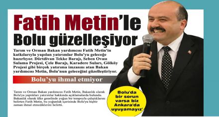Fatih Metin'le Bolu güzelleşiyor