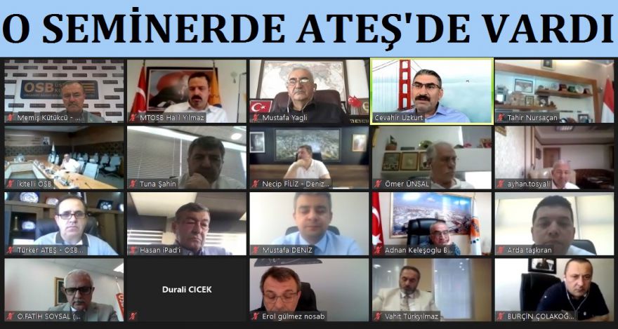 ATEŞ BİLGİLENDİRME SEMİNERİNE KATILDI