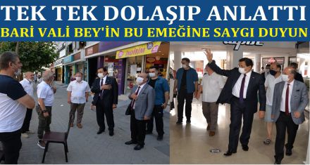 TEK TEK DOLAŞIP ANLATTI