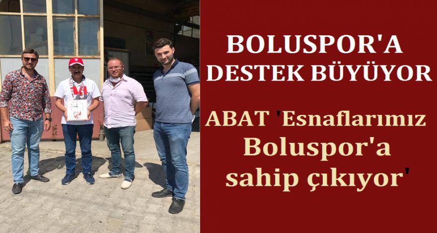 BOLUSPOR'A DESTEK BÜYÜYOR