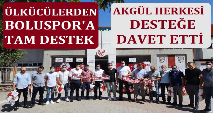 ÜLKÜCÜLERDEN BOLUSPOR'A TAM DESTEK