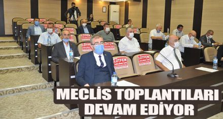 MECLİS TOPLANTILARI DEVAM EDİYOR
