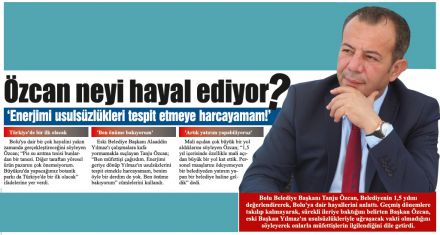 Tanju Özcan gelecekten umutlu