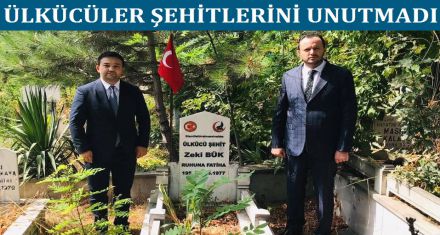 Ülkücüler şehitlerini unutmadı