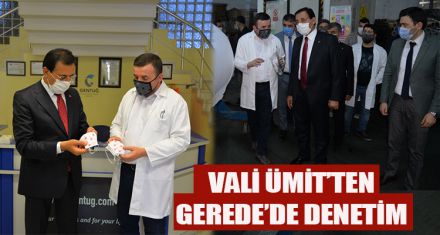 VALİ ÜMİT'TEN, GEREDE'DE DENETİM