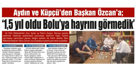 Aydın ve Küpçü; ‘Laf üretmekten taş üstüne taş koyamadı'