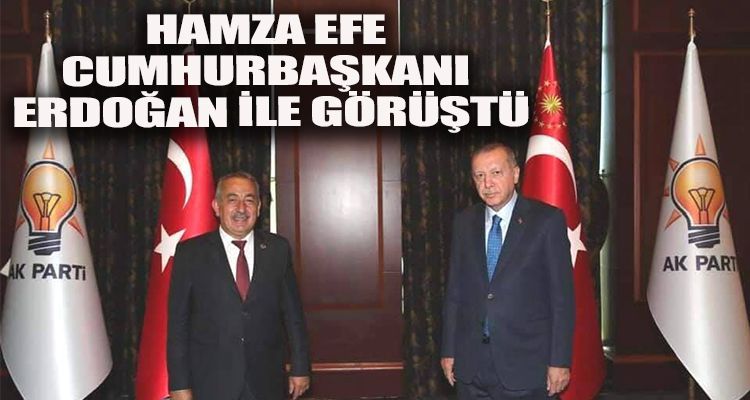 HAMZA EFE, CUMHURBAŞKANI ERDOĞAN İLE GÖRÜŞTÜ