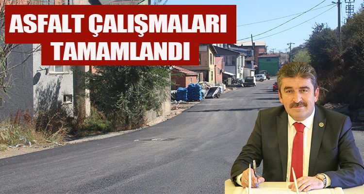 TABAKHANE BÖLGESİNDE ASFALT ÇALIŞMALARI TAMAMLANDI