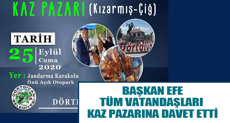 BAŞKAN EFE HERKESİ  KAZ PAZARINA ÇAĞIRDI
