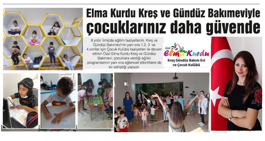 Elma Kurdu Kreş ve Gündüz Bakımeviyle çocuklarınız daha güvende