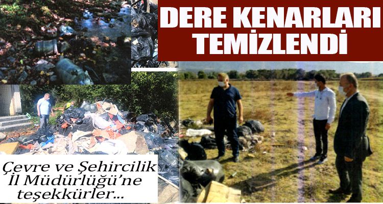DERE KENARI TEMİZLENDİ