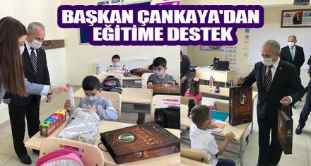 BAŞKAN ÇANKAYA'DAN EĞİTİME DESTEK