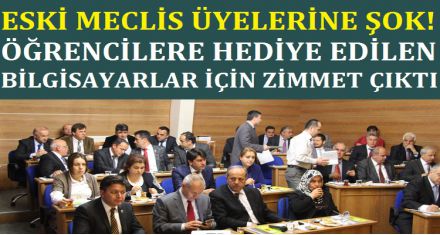ÖĞRENCİLERE BİLGİSAYAR DAĞITTILAR DİYE ZİMMET ÇIKTI