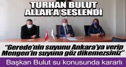 TURHAN BULUT ALLAR'I SUÇLADI