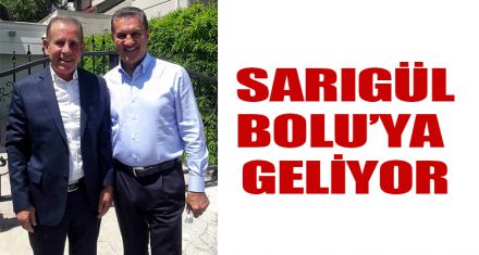 Mustafa Sarıgül Bolu'ya Geliyor
