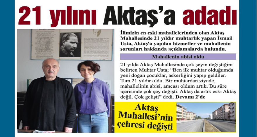 Aktaş artık eski Aktaş değil