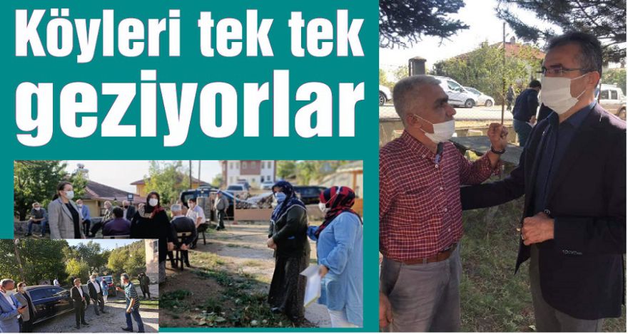 Köyleri tek tek geziyorlar