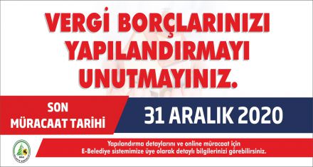 VERGİ YAPILANDIRMASI BAŞVURULARI BAŞLADI