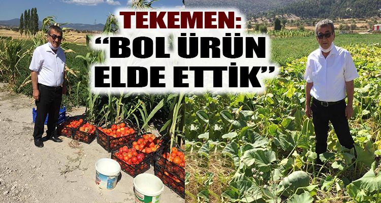 Tekemen: “Bol ürün elde ettik”