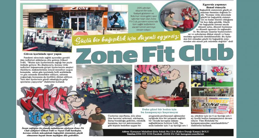 Güçlü bir bağışıklık için düzenli egzersiz; Zone Fit Club