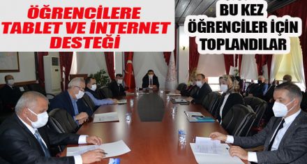 ÖĞRENCİLERE  TABLET VE İNTERNET DESTEĞİ