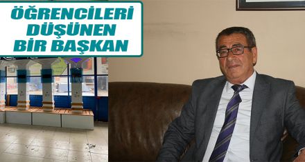 ÖĞRENCİLERİ DÜŞÜNEN BİR BAŞKAN
