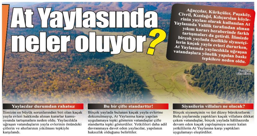 At Yaylasında farklı planlar mı var?