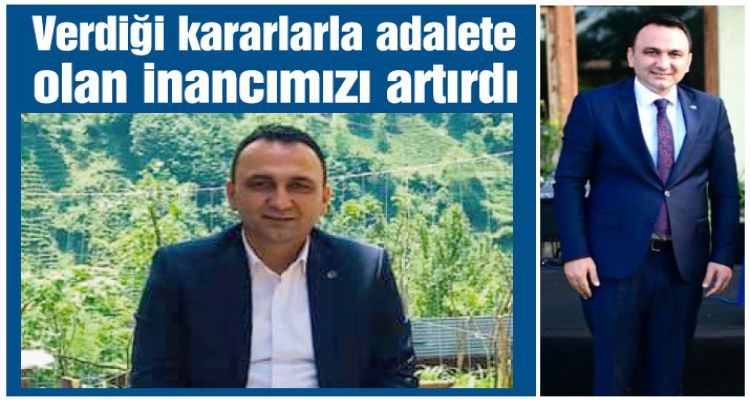Böyle hukuk adamlarımız var
