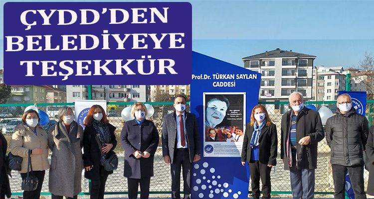 ÇYDD'DEN BELEDİYEYE TEŞEKKÜR