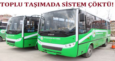 Toplu taşımada sistem çöktü!