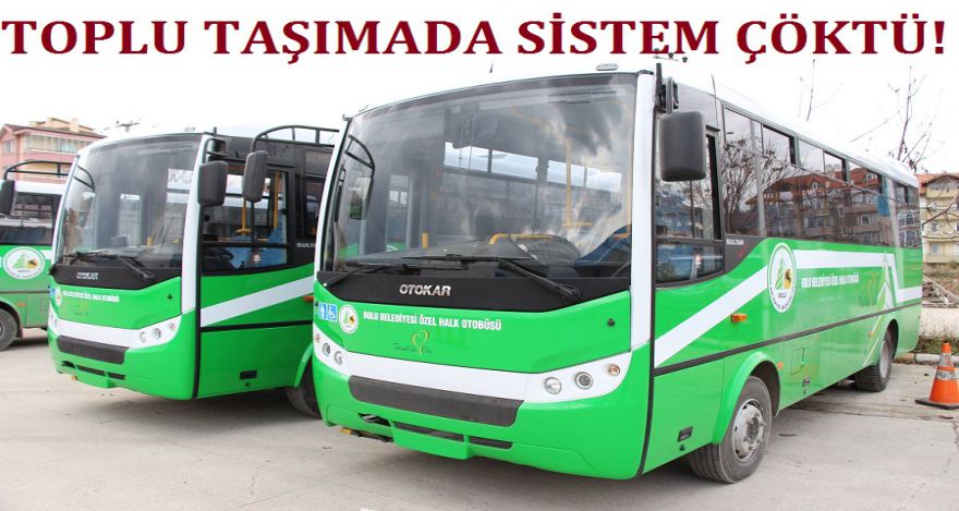 Toplu taşımada sistem çöktü!