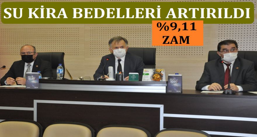 SU KİRA BEDELLERİ ARTIRILDI