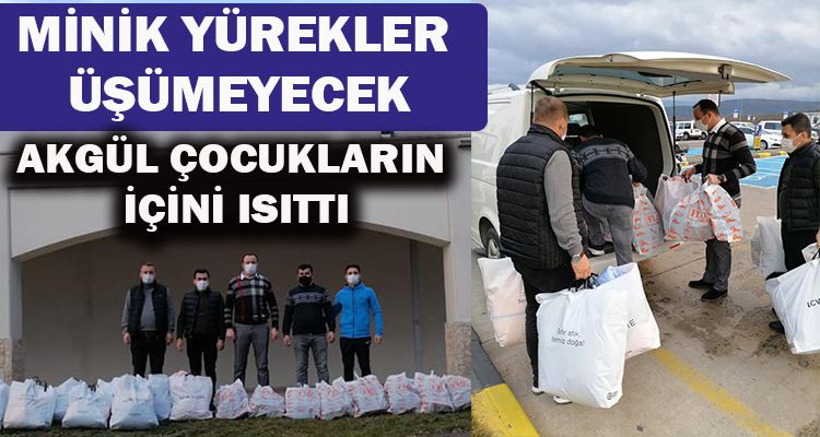 AKGÜL, ÇOCUKLARIN İÇİNİ ISITTI