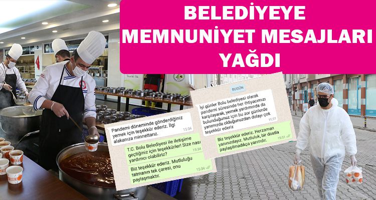 BELEDİYEYE MEMNUNİYET MESAJLARI YAĞDI