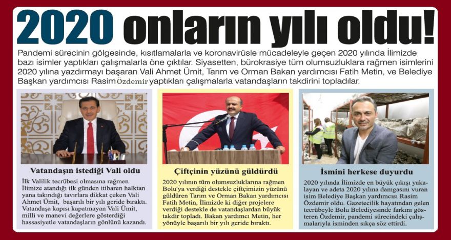 2020'de onlarla birlikte mutlu olduk.