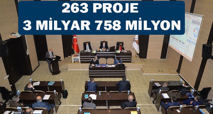 263 PROJE 3 MİLYAR 758 MİLYON