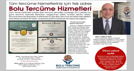 Tüm tercüme hizmetleriniz için tek adres