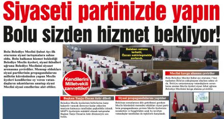 Biz size siyaset yapın diye değil hizmet yapın diye oy verdik!