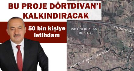 BU PROJE DÖRTDİVAN'I KALKINDIRACAK