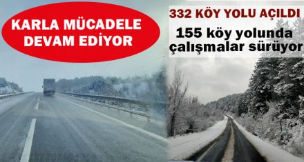 KARLA MÜCADELE DEVAM EDİYOR