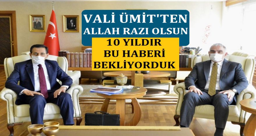 VALİ BEYDEN ALLAH RAZI OLSUN