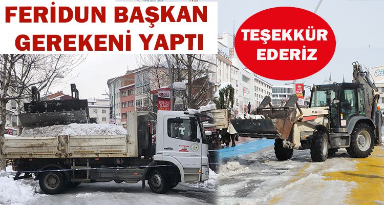 FERİDUN BAŞKAN GEREKENİ YAPTI