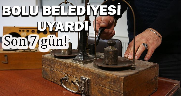 BOLU BELEDİYESİ UYARDI