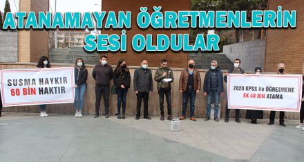 ATANAMAYAN ÖĞRETMENLERİN SESİ OLDULAR