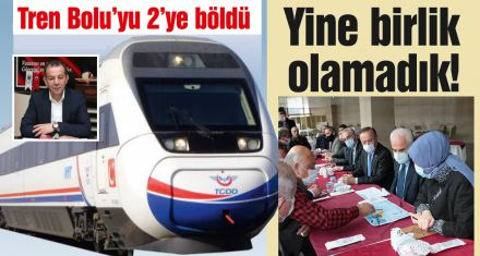 Hızlı tren Bolu'yu 2'ye böldü