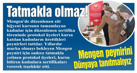 Peynirden tadıp gittiler!