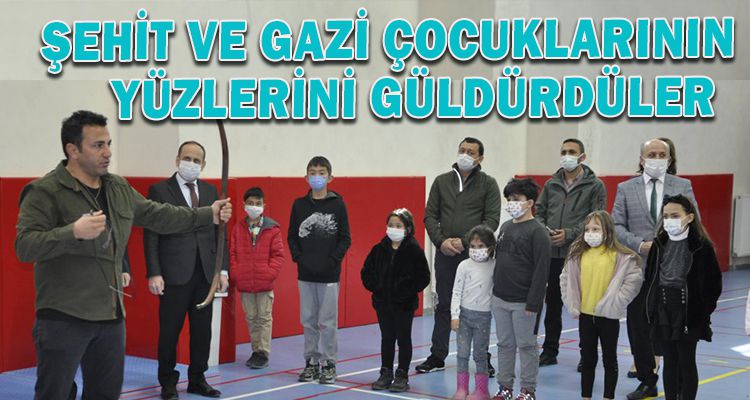 ŞEHİT VE GAZİ ÇOCUKLARININ YÜZLERİNİ GÜLDÜRDÜLER