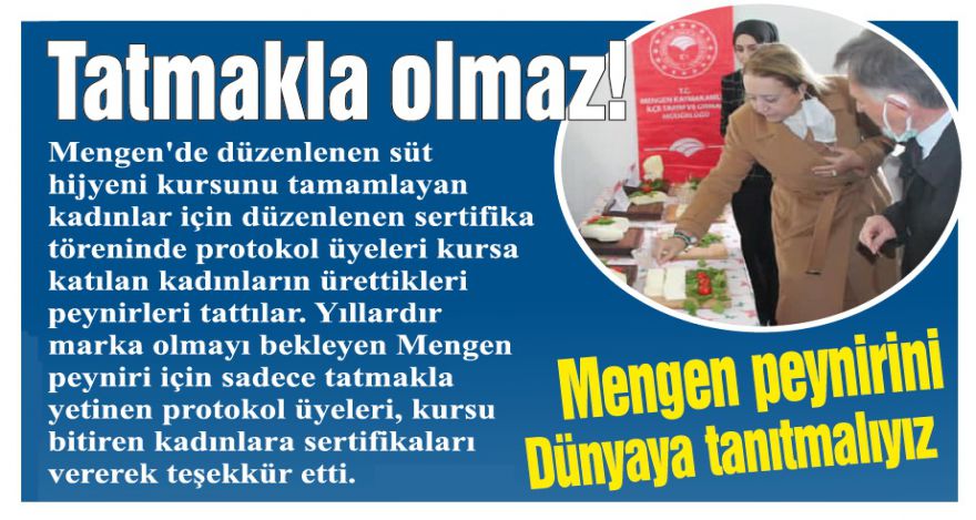 Peynirden tadıp gittiler!