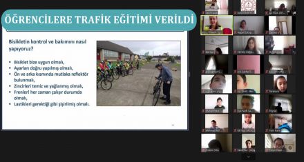 ÖĞRENCİLERE TRAFİK EĞİTİMİ VERİLDİ