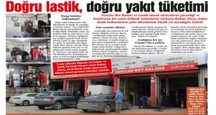 Lastiklerinize özen gösterin